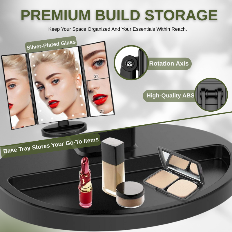 LED Light Makeup Mirror With Touch Screen