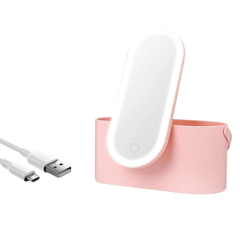 Travel Portable Makeup Organizer Box With LED