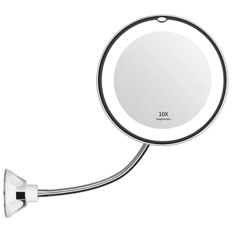 10x Magnifying LED Lighted Makeup Mirror