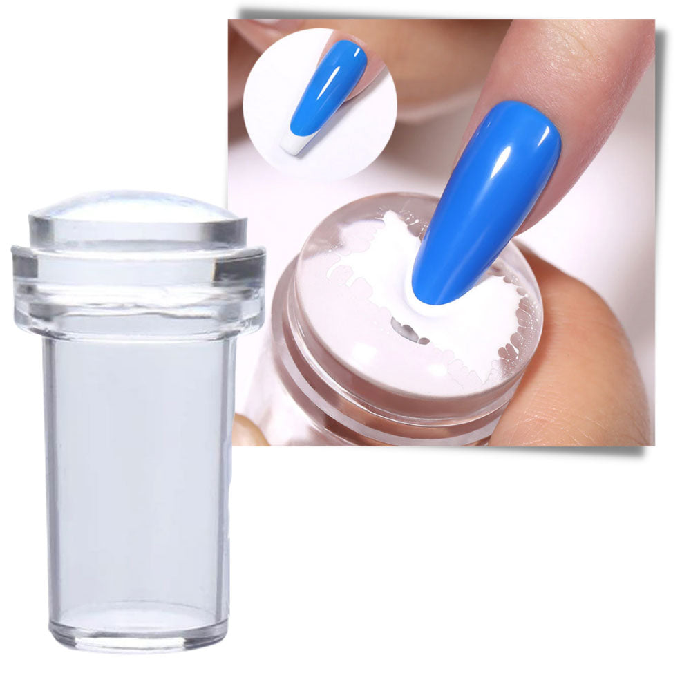 Silicone Stamping Kit for Nail Art with Scraper